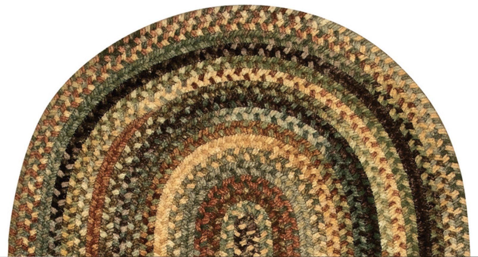 Capel Rugs Eaton Wool Soft Chenille Braided Casual Country Oval Rug New